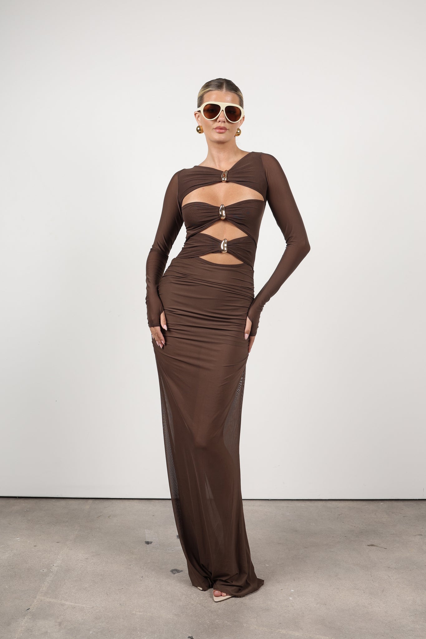 Aeris Noir Bodysuit (Brown)