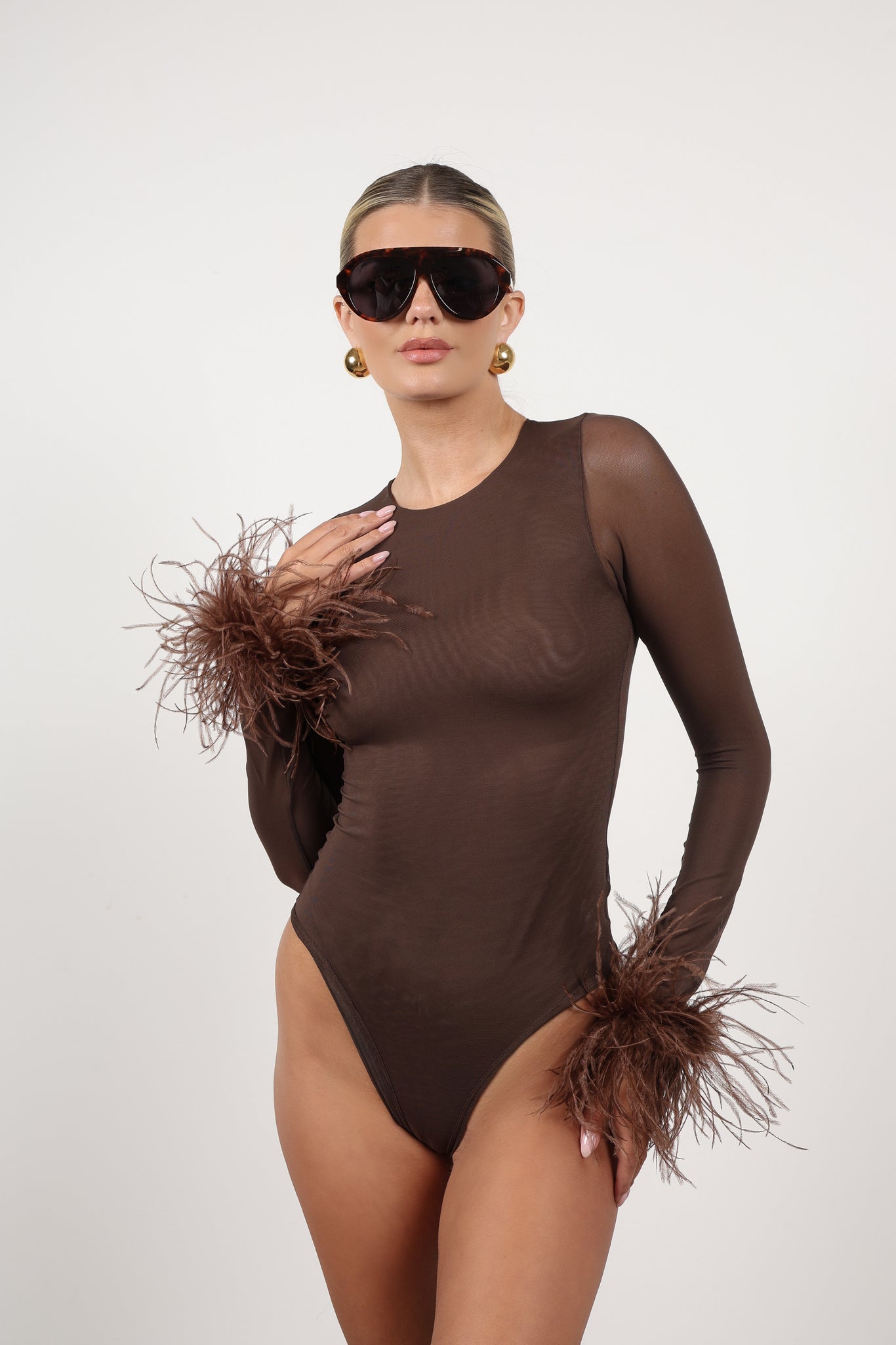 Aeris Sol Bodysuit (Brown)