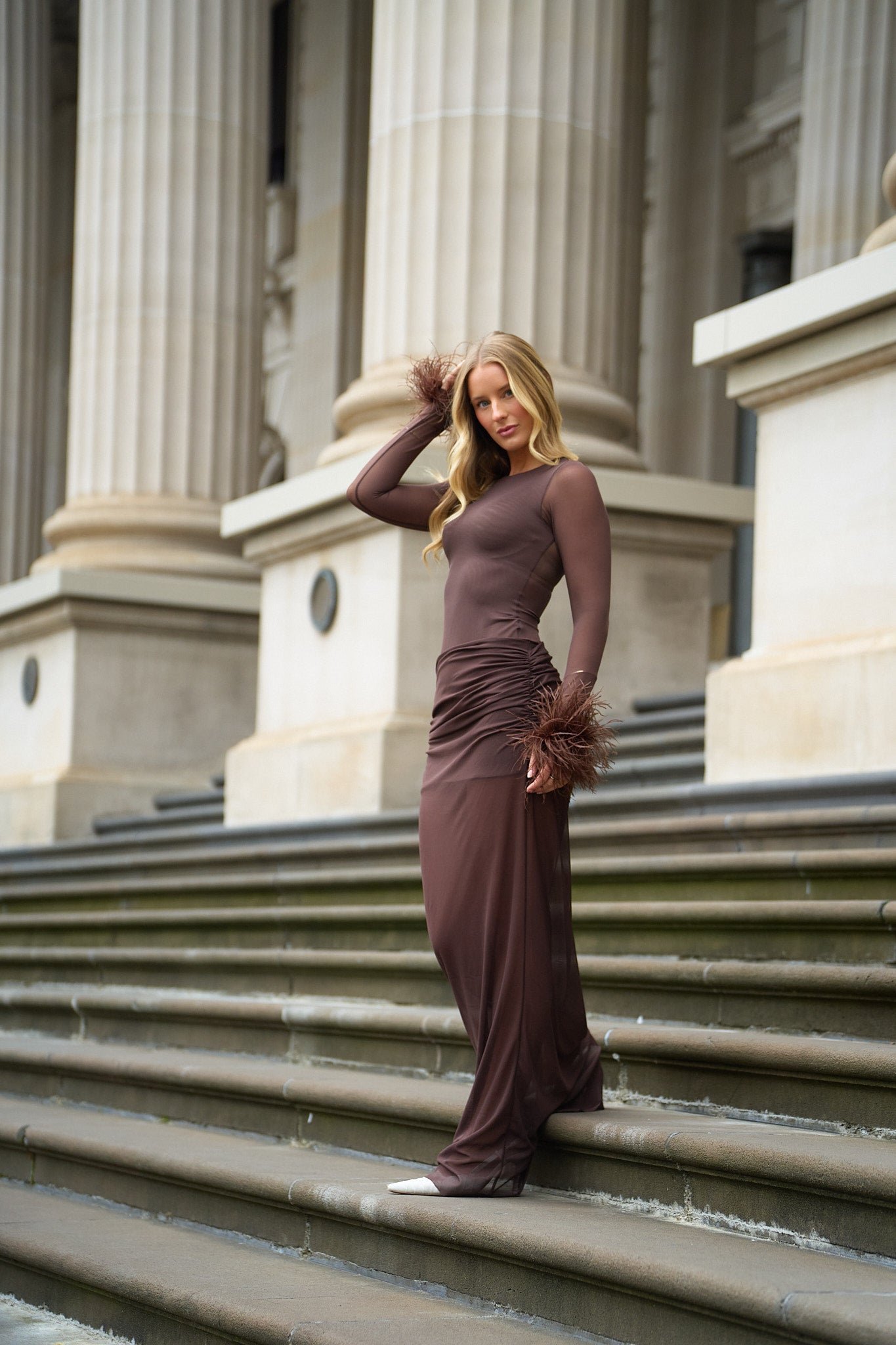 Aeris Sol Bodysuit (Brown)